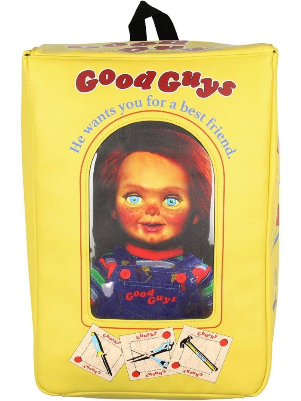 Chucky Doll Replica Backpack | Faux Leather Tote Bag for Kids & Travel